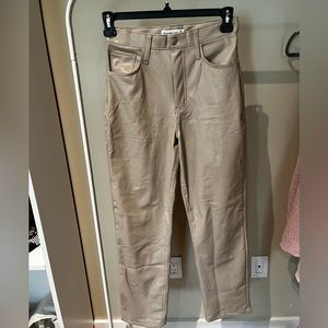 Abercrombie curve love faux leather pants